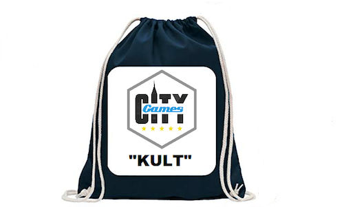 CityGames Flensburg: "JGA Männer Tour" - Sportbeutel mit Füllung für die Tour gefällig? CityGames Flensburg JGA Männer Tour: Backpack Sportbeutel mit Füllung für die Tour